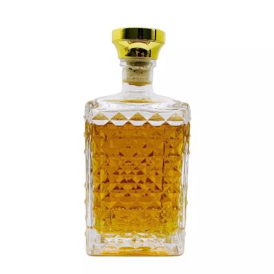 Body Material Glass Bottle for High Grade Gin Vodka Whisky Unique Design