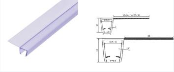 8-12 мм ПВХ водонепроницаемый резиновый стеклянный шлем для дверей душа для нормальной длины 2200/2400 мм