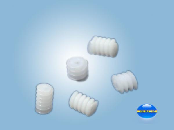 M0.5 plastic worm gear for DC motor/electric motor for compact design