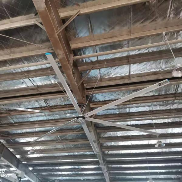 Ventilador de teto industrial de grande porte reversível Ventilador de teto HVLS gigante de 24 pés