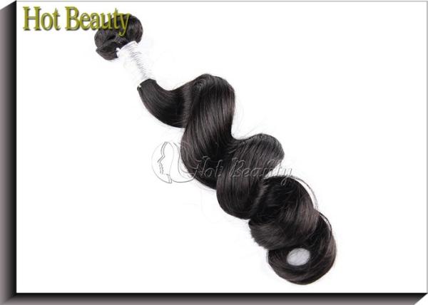 Soft Brazilian And Peruvian Virgin Hair / Peruvian Weave 10 Inch