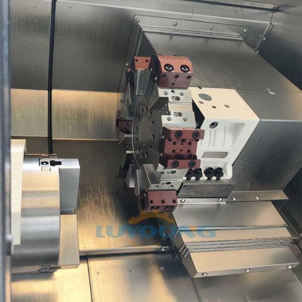 0.125kw TCK50 наклонный кровать Cnc токарный станк 2 оси Cnc поворотный станк