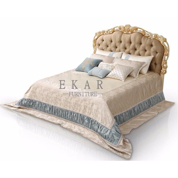 Headboard Classic Bedroom Furniture Wooden Bed Design