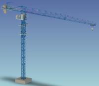 Small PT4010 Flat Top Tower Crane 40m Jib 4 ton Load Same Potain Steel