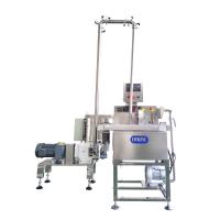 Haut petit chocolat automatique professionnel enrobant la ligne de machine