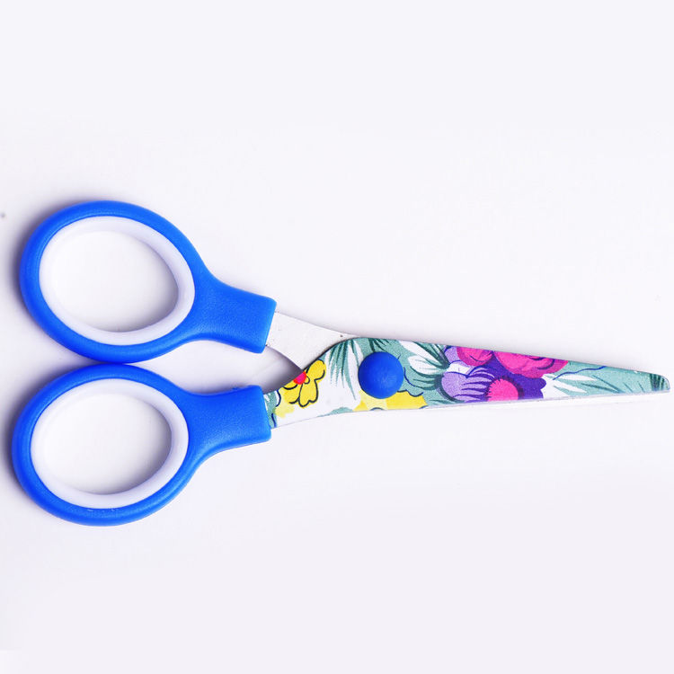 Wholesale good quality creative stationary colourful fancy cartoon paper cutting scissors
