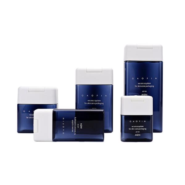Square Design PETG Plastic Shampoo Bottles with Flip Cap and Customizable Color for Body Wash and Shower Gel