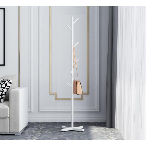 Metal L32cm Floor Standing Clothes Rack Corrosion Resistant