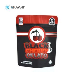 Resealable Small Mylar Stand Up Pouches Heat Seal Smell Proof Weed Spice