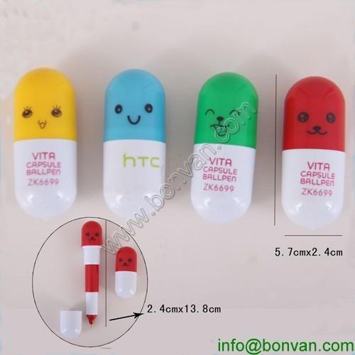 plastic ball pen,cute cheap pill advertising mini ballpen,retractable ball pen
