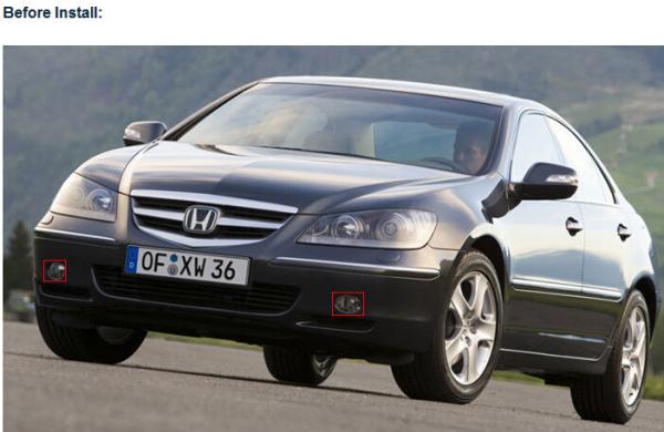 Honda Legend car front fog led lights DRL daytime driving light for sale
