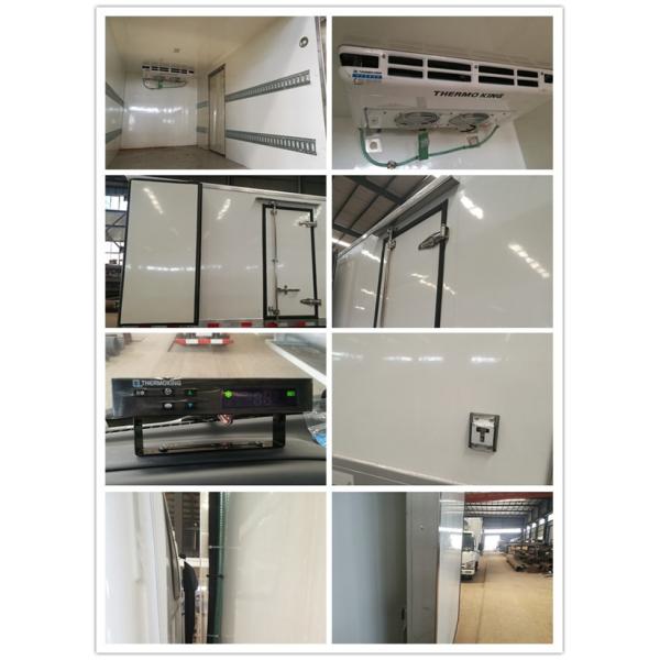 ISUZU 2 Tons Ice Box Truck , Refrigerated Cold Room Truck For Frozen Fish Transportation