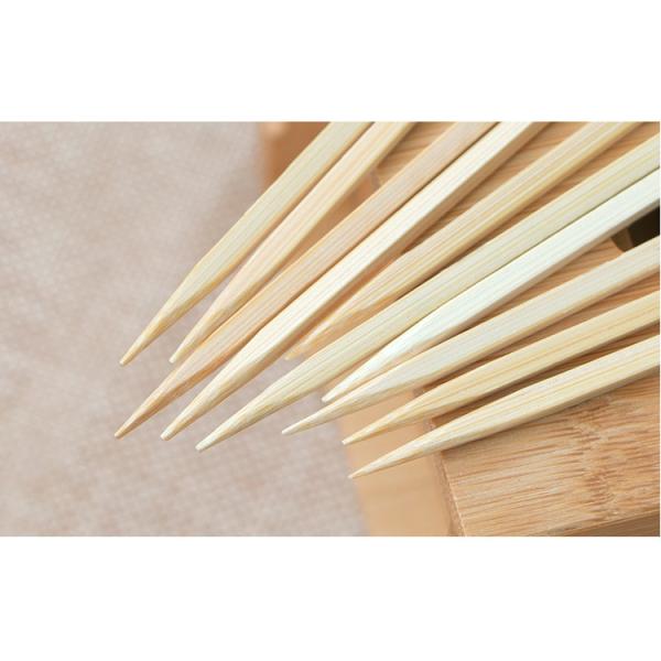 BBQ Cooking 3mm Thickness 21cm Wooden Bamboo Craft Paddle Stick