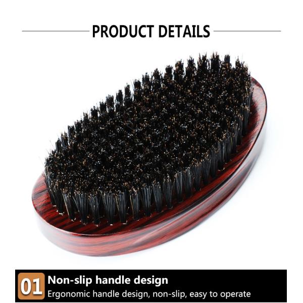 Волнообразный подарок кабана Бритва волнообразная щётка бух натуральное дерево сгибание пальмы 360 щётка для волос