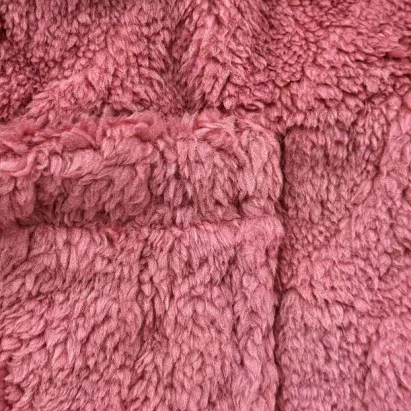 Light Pink & Dusty Rose Warm Plush Button-Front Pajama Set - Two-Piece Loungewear with Pockets