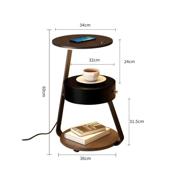 Лампа прикроватного столика софы спальни лампы загрузочной площадки живущей комнаты беспроводная интегрированная