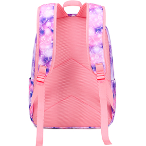 Fish Scale Design Girls School Backpack Unicorn Children school Backpack