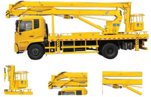 Truck Mounted 16m Aerial Work Platforms woith Water tanker High Performance Whtsp:+8615271357675