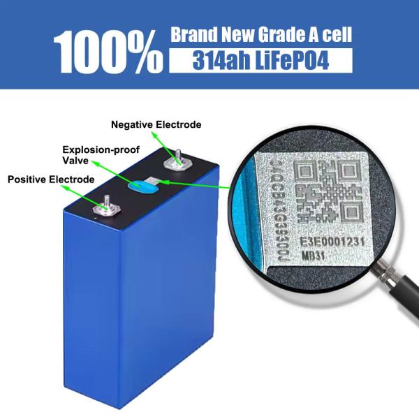 EVE 314Ah LiFePO4 Battery Cell (Model MB31) – Grade A, Factory Authorized, DDP Shipping from EU Warehouse