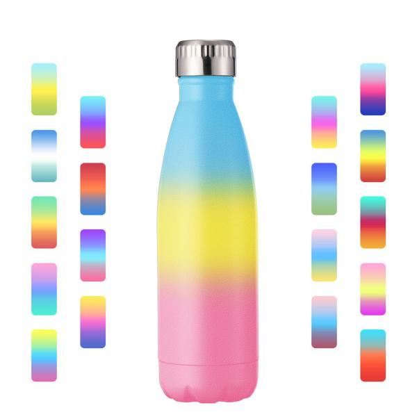 Personalized Double Wall Insulated Water Jugs SS Steel Water Bottle 500ml