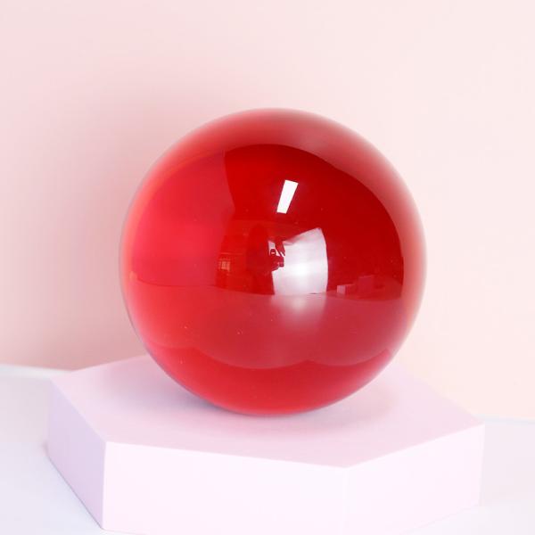 Decorative clear glass bubble ball purple color lear crystal arcylic ball toy balls