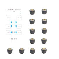 Moniteur de pression de pneu de Bluetooth de capteurs du système de contrôle huit de pression des pneus de voiture de FCC