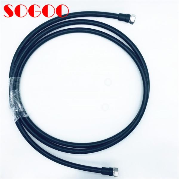 50 OHM RF Jumper Cable Mini Din Male 4.3-10 / 4.3-10 For 1/2  Super Flex Cable