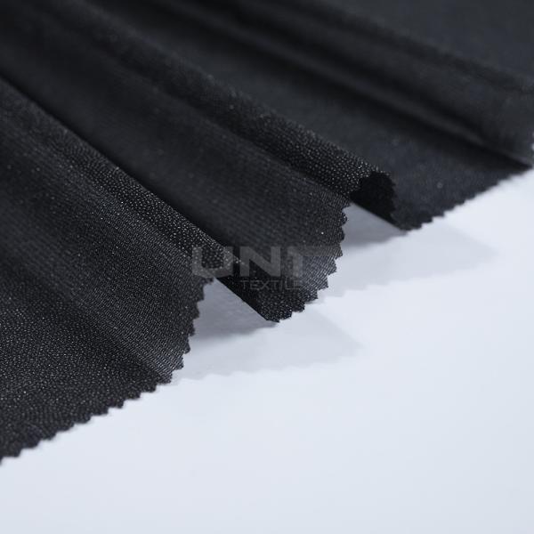 PA Glue Plain Fabric Warp Knitted Interlining and Woven Interlining with 130-150℃ Fusible Temperature