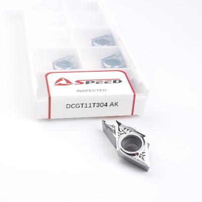 Inserção do carboneto DCGT0702 para o alumínio
