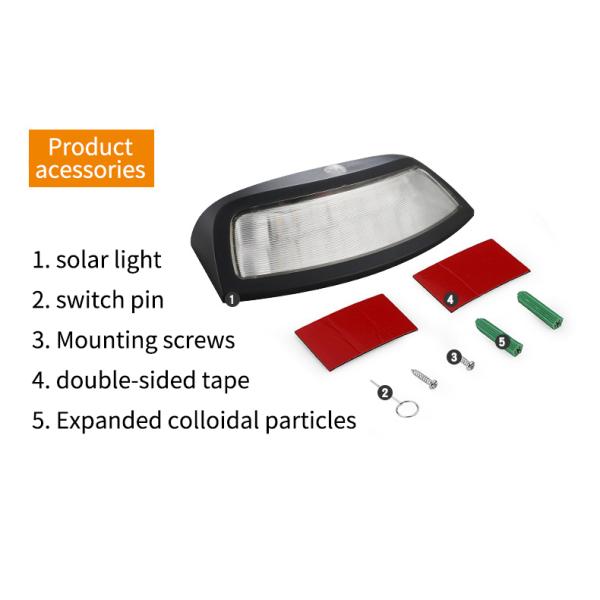50000 Hours Working Time Solar Powered Outdoor Wall Lighting For Garden Garage Balcony