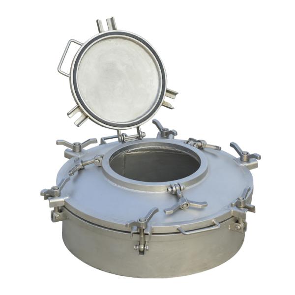 DN500 cubierta de alcantarillado de apertura rápida de acero inoxidable con temperatura de diseño y diseño de -40- 140