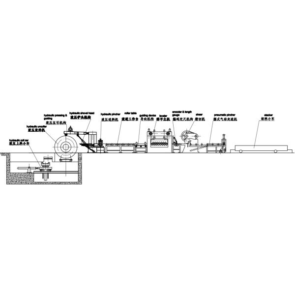 Горячекатаный Hr разрезая линию маринуя стальной штабелировать Uncoiler разрезая машины катушки режа
