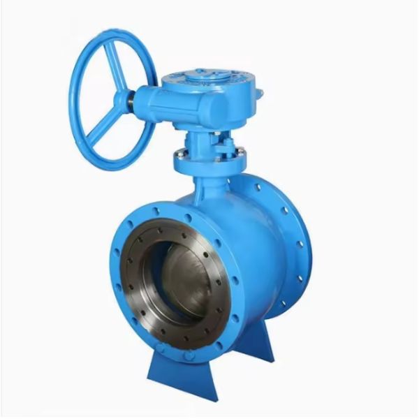 Manual Eccentric Half Ball Valve Flanged Metal Hard Seal Zero Leakage Anti-clogging Hemisphere Valve