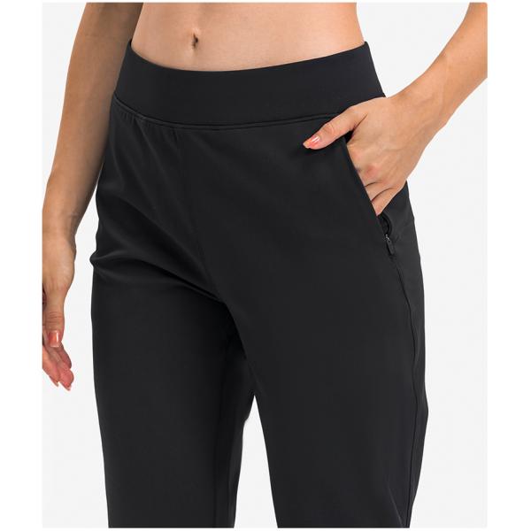 Skin Friendly Women'S Straight Leg Casual Pants Breathable With Zip Pocket