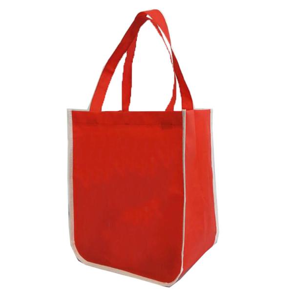 Logotipo ambiental não tecido dobrável do costume das sacolas do mantimento do saco de compras