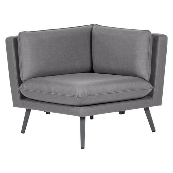 Modern Design Style Grey Cushion All Weather Fabric Sofa Set Furniture for Villa Garden