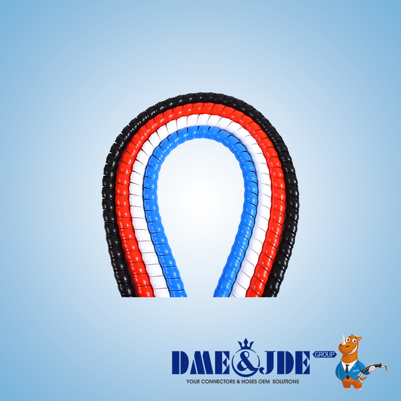 Flexible Plastic Spiral Wrap Protective Sleeve With Wear Resistance