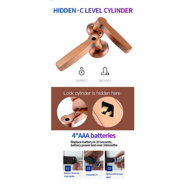 Умный замок спальни IP55