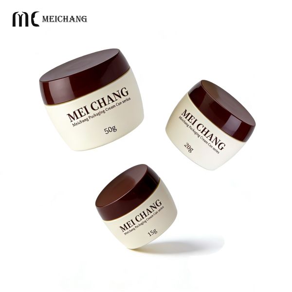 15G/20G/50G PETG High-Transparency Slant-Mouth Double-Layer Cream Jar(MC-P-534)