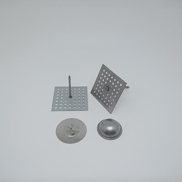 Perforated Stick Pins For Insulation Aluminum For Foam Board Wall Floor Ceiling Plaster Washer