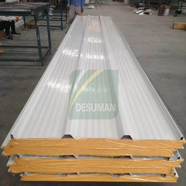 Galvanized EPS 200mm Color Steel Sandwich Panel Propor Fire Retardant