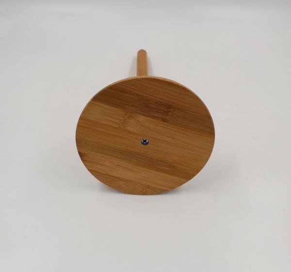 Lightweight Bamboo Kitchen Roll Holder Wood Countertop Paper Towel Stand 33x15cm