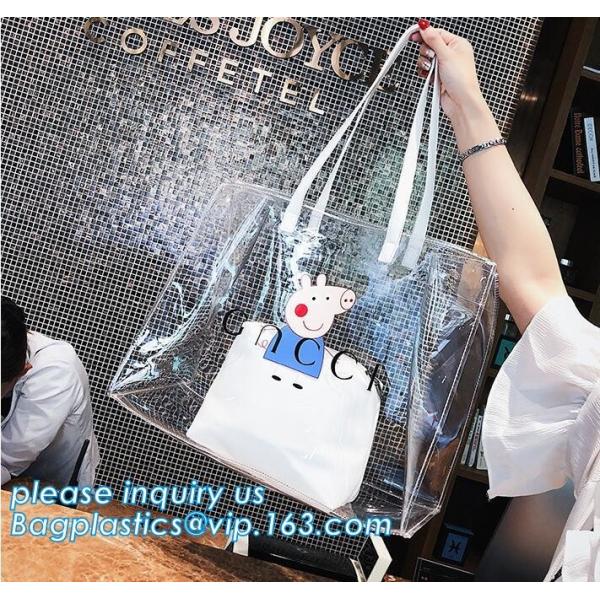 shiny pvc shopping shoulder tote bag for women, Shiny PVC Bag Tote Bag Handbag Shoulder Bag, handbag waterproof shoulder