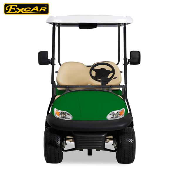EXCAR 48V Trojan Battery Green Electric Golf Carts 275A Aluminum Chassis