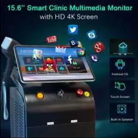 Laser d'épilation permanente Ultra-mince écran 4K 808nm Diode Laser d'épilation au laser de titane