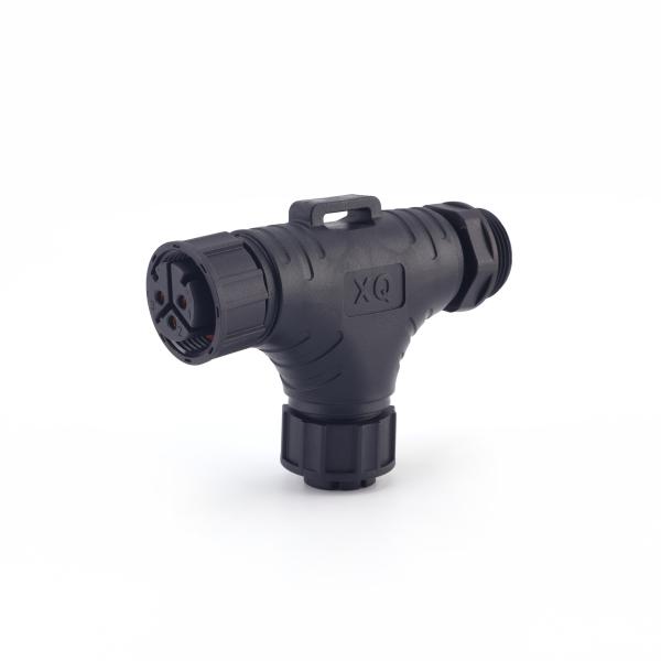Factory Price IP68 3 Ways M25 Waterproof Panel Mount Connector T Shape Male Female Outdoor Waterproof Cable Connectors