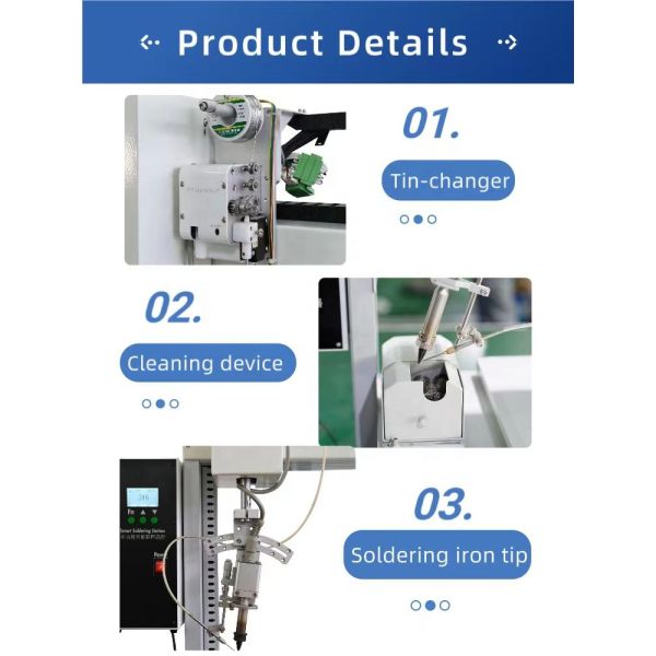 Industrial Robotic Soldering Machine Auto Solder Feeder For Wire Harness
