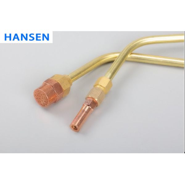 Heavy-Duty Concentrated & Diffused Heating Torch  ，Propane Baking Gun ， Industrial Blowtorch  ，Gas Welding Torch for Metal Preheating, Brazing & Surface Treatment (0.8m-1.2m Copper Nozzle)