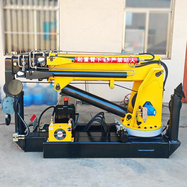 High Quality Hydraulic Truck Crane Small Folding Boom Truck Mounted Crane for Mini Pickup
