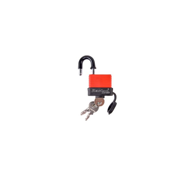 Rarlux FL1530 Waterproof Steel Padlock with Top Security Plastic Shell and Laminated Design Zhejiang Origin